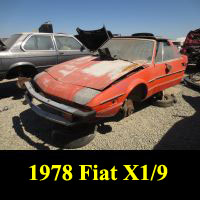 Junkyard 1978 Fiat X1/9