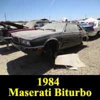 Junkyard 1984 Maserati Biturbo