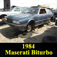 Junkyard 1984 Maserati Biturbo