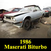 Junkyard 1986 Maserati Biturbo