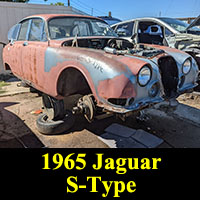 1965 Jaguar S-Type in junkyard