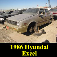 Junkyard 1986 Hyundai Excel