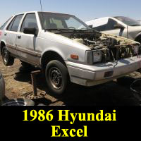 Junkyard 1986 Hyundai Excel