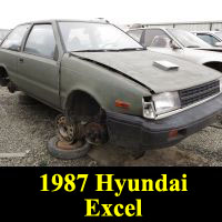 Junkyard 1987 Hyundai Excel