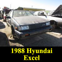 Junkyard 1988 Hyundai Excel