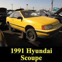 Junkyard 1991 Hyundai Scoupe