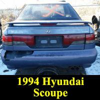 Junkyard 1994 Hyundai Scoupe