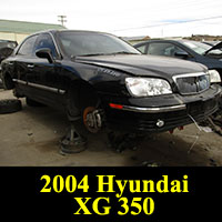 Junkyard 2004 Hyundai XG350