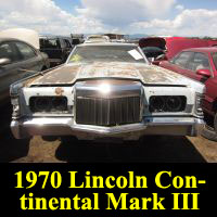 Junkyard 1970 Lincoln Continental Mark III