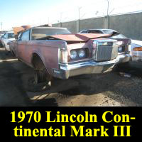 Junkyard 1970 Lincoln Continental Mark III