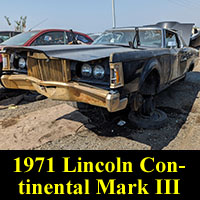 Junked 1970 Lincoln Continental Mark III