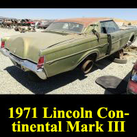 Junkyard 1971 Lincoln Continental Mark III