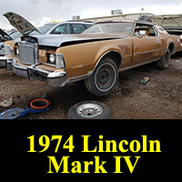 Junkyard 1974 Lincoln Continental Mark IV