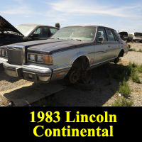 Junkyard 1983 Lincoln Continental