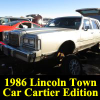 Junkyard 1986 Lincoln Town Car Cartier Series