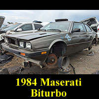 Junkyard 1984 Maserati Biturbo