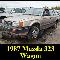 Junkyard 1987 Mazda 323 wagon