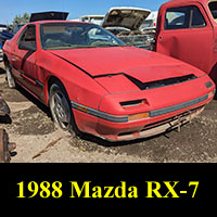 1988 Mazda RX-7 in junkyard