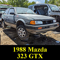 1988 Mazda 323 GTX in junkyard