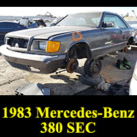 Junkyard 1983 Mercedes-Benz 380SEC