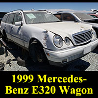 1989 Mercedes-Benz E320 wagon in junkyard