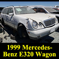 1999 Mercedes-Benz E320 wagon in junkyard