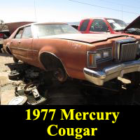 Junkyard 1977 Mercury Cougar Sedan