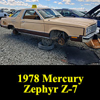 Junkyard 1978 Mercury Zephyr Z-7