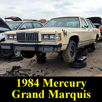 Junkyard 1984 Mercury Grand Marquis