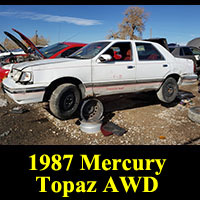 Junkyard 1987 Mercury Topaz AWD