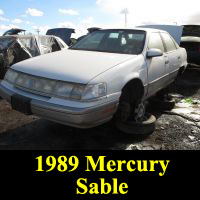 Junkyard 1989 Mercury Sable