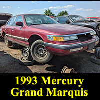 1993 Mercury Grand Marquis in junkyard