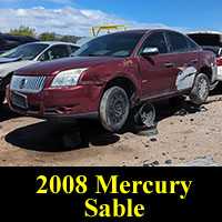 Junkyard 2008 Mercury Sable