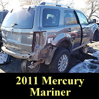 2011 Mercury Mariner in junkyard