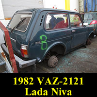 1982 VAZ-2121 Lada Niva in junkyard
