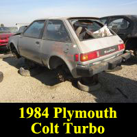 Junkyard 1984 Plymouth Colt GTS Turbo