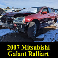 Junkyard 2007 Mitsubishi Galant Ralliart
