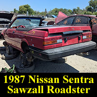 Junkyard 1987 Nissan Sentra convertible