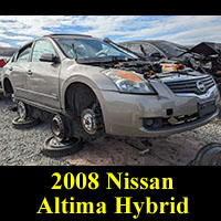 Junked 2008 Nissan Altima Hybrid