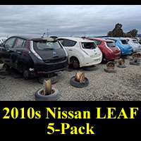 Nissan LEAFs in junkyards
