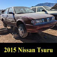 2015 Nissan Tsuru in Colorado junkyard