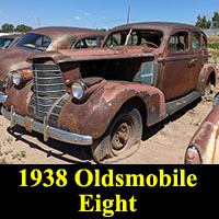 1938 Oldsmobile in junkyard