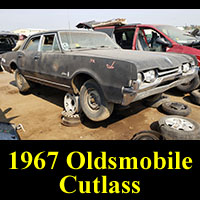 1967 Olds Cutlass in junkyard