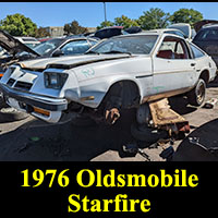 1976 Oldsmobile Starfire in junkyard