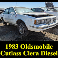 1983 Olds Cutlass Ciera Diesel in junkyard