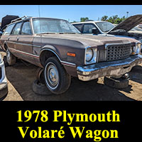1978 Plymouth Volare in junkyard