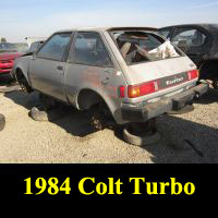 Junkyard 1984 Plymouth Colt GTS Turbo