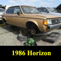 Junkyard 1986 Plymouth Horizon