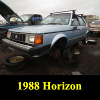 Junkyard 1987 Plymouth Horizon