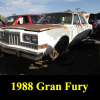 Junkyard 1988 Plymouth Gran Fury